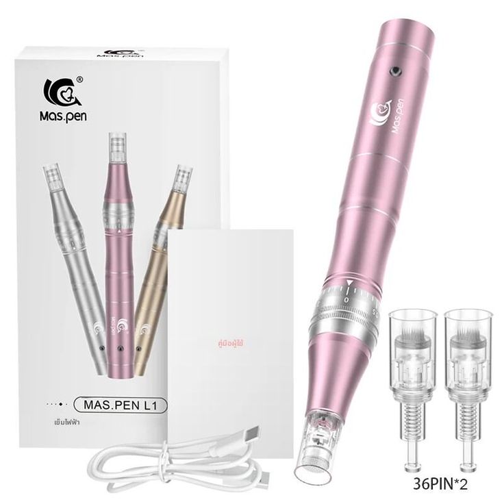 Dermapen Mas Pen L1 con cartuchos de agujas y caja