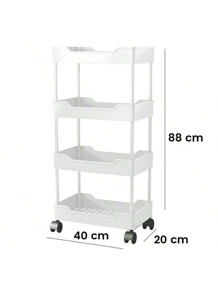 Carrito Auxiliar 4 Niveles para Estética y Spa